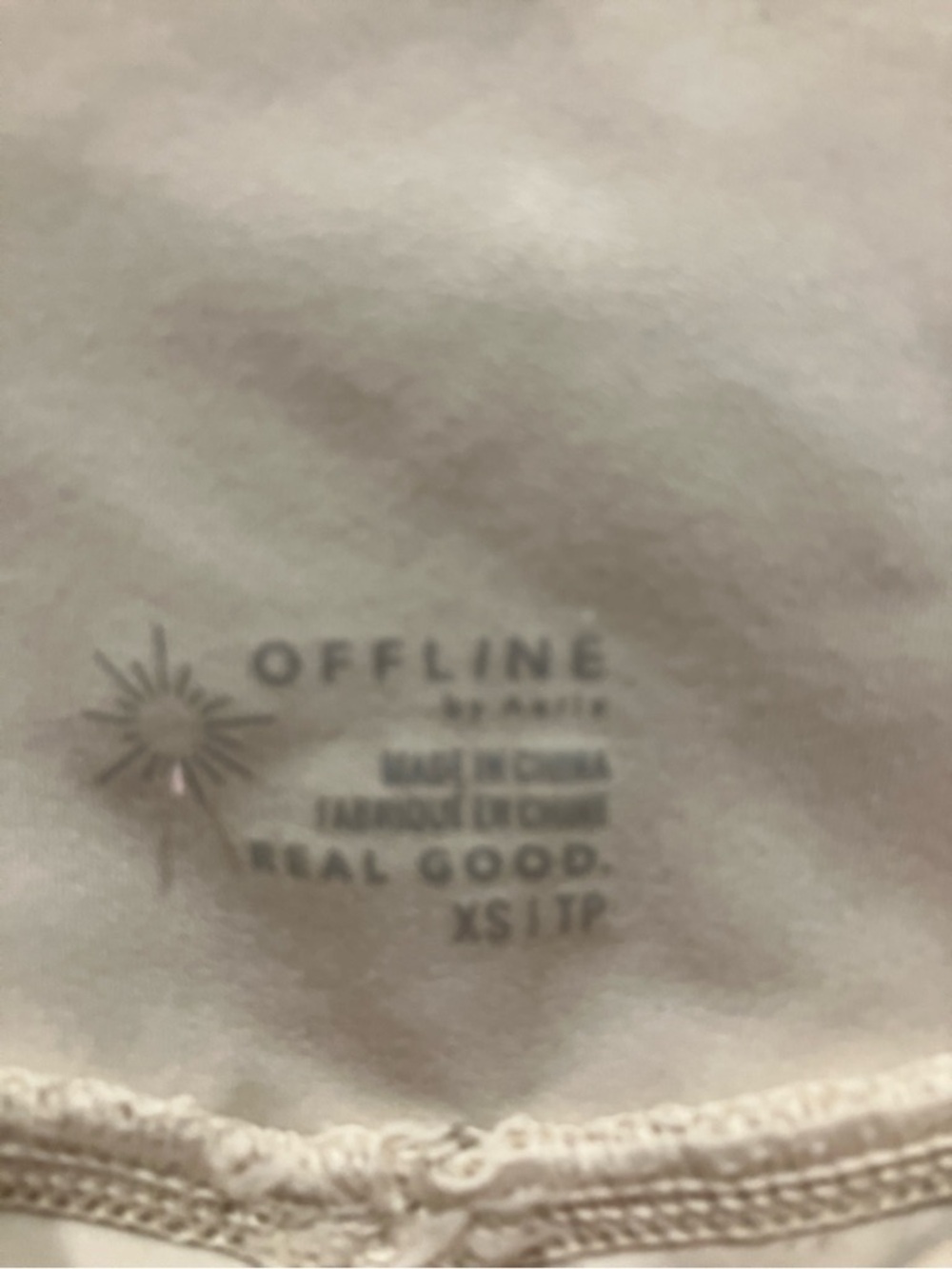 aerie Cream Pleated Skort with High Waist - Picture 4 of 4